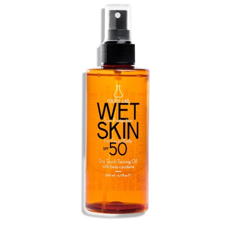 Youth Lab  Wet Skin SPF50 Dry Touch Tanning Oil Face Body 200ml Ξηρό Λάδι για Πρόσωπο Σώμα