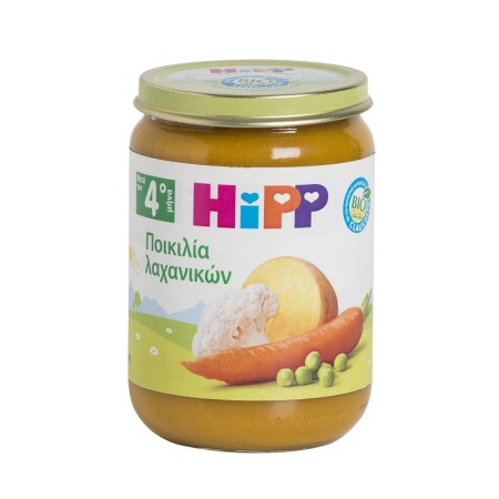Hipp Βρεφικό Γεύμα Ποικιλία Λαχανικών Βιολογικής Καλλιέργειας 190g