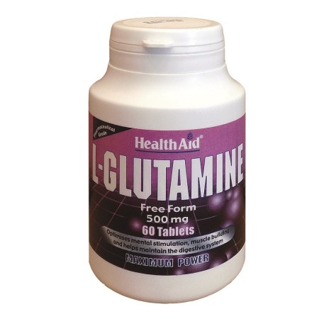 Health Aid L-Glutamine 500mg, Συμπλήρωμα Διατροφής 60tabs