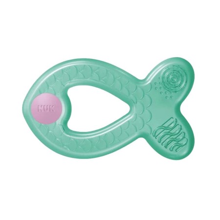 Nuk Extra Cool Δακτύλιος Οδοντοφυίας Ψαράκι Πράσινο / Ρόζ 1 τεμ