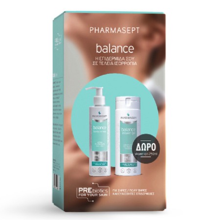 Pharmasept Promo Balance Body Cream Ενυδατική Κρέμα για Πρόσωπο & Σώμα 250ml & ΔΩΡΟ Balance Shower Gel Αφρόλουτρο για Πρόσωπο & Σώμα 250ml