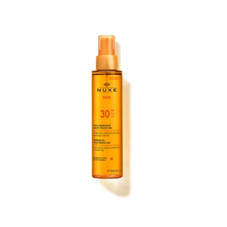 NUXE SUN tanning oil- Λάδι μαυρισματος για προσωπο & σωμα SPF 30 150ml