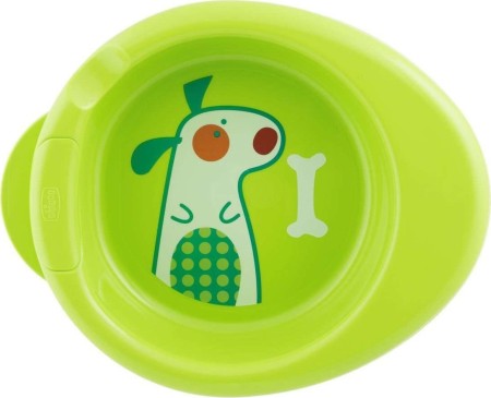 Chicco Warmy Plate, Πιάτο Θερμός Πράσινο από 6 μηνών 1τμχ