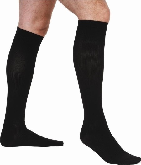 Adco Ανδρικές Κάλτσες Κάτω Γόνατος Class II (21-30mmHg) 07500 Black Small 1 ζευγάρι