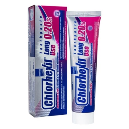 Intermed Chlorhexil Toothpaste Long Use 0.20%, οδοντόπαστα με Chlorhexidine 0.12%+Fluoride 0.01%+Sodium Hyalyronate 100ml