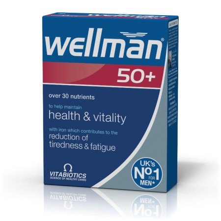 Vitabiotics Wellman 50+ Πολυβιταμινούχο Συμπλήρωμα Για Άντρες Άνω Των 50 30tabs