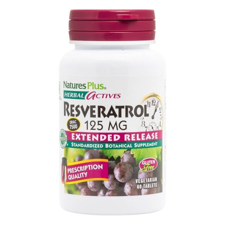 Natures Plus Resveratrol 125 mg 60 ταμπλέτες