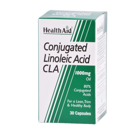 Health Aid Conjugated Linoleic Acid (CLA) 1000mg, Λινολεϊκό Οξύ 30 κάψουλες