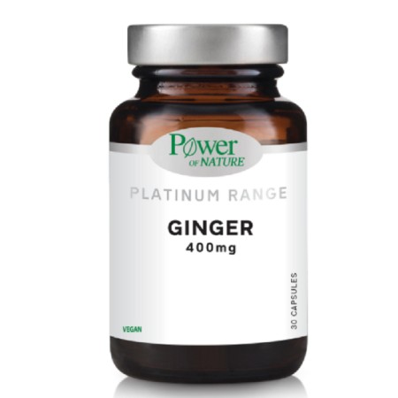 Power Health Power of Nature Platinum Ginger 400mg-Συμπλήρωμα Διατροφής με Τζίντζερ, 30 Κάψουλες