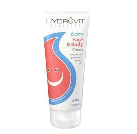 Hydrovit Baby Face & Body Cream, Κρέμα Ενυδάτωσης & Προστασίας για Πρόσωπο & Σώμα για Μωρά 100ml