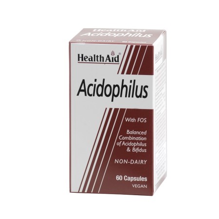 Health Aid Acidophilus, Προβιοτικά για Ισορροπία της Εντερικής Χλωρίδας 60 Κάψουλες