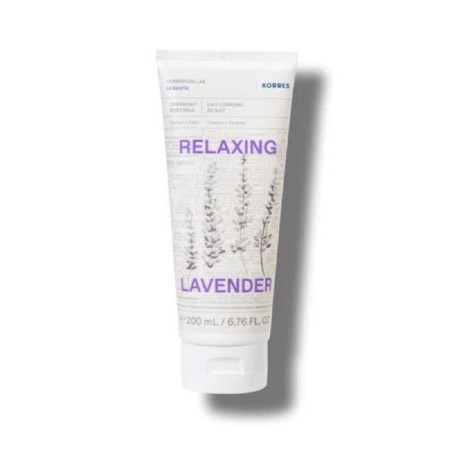 Korres Overnight Body Milk Relaxing Lavender Γαλάκτωμα Σώματος Λεβάντα για Αίσθηση Ηρεμίας & Χαλάρωσης πριν τον Ύπνο, 200ml
