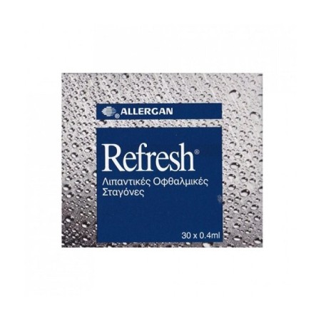 Allergan Refresh, Λιπαντικές Οφθαλμικές Σταγόνες 30 x 0.4ml