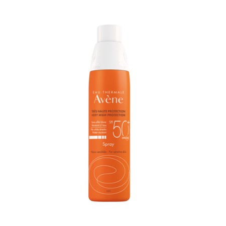 Avene Spray spf50+ Αντιηλιακό spray σώματος για ευαίσθητο δέρμα με υψηλό δείκτη προστασίας 200ml