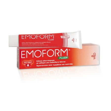 Emoform Fluor Swiss, Ειδική Οδοντόκρεμα με Φθόριο για Ευαίσθητα Δόντια 50gr