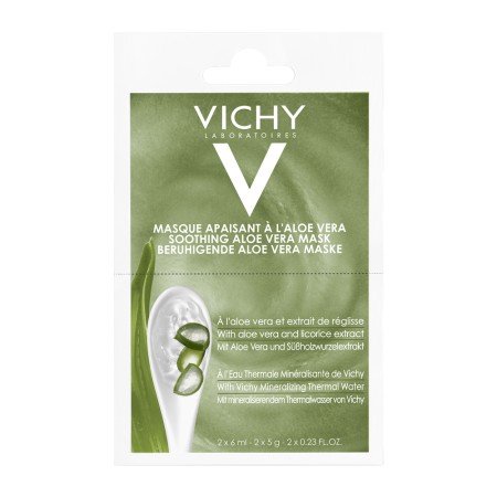 Vichy Soothing Aloe Vera Mask, Καταπραϋντική Μάσκα Προσώπου με Αλόη 2x6ml