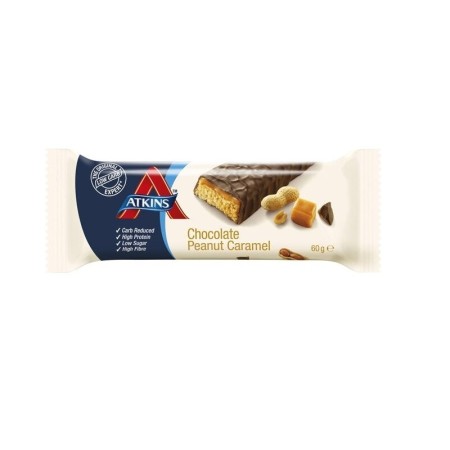 Atkins Advantage Chocolate Peanut Caramel Μπάρα Υψηλής Πρωτεΐνης με Γεύση Καραμέλα 60gr