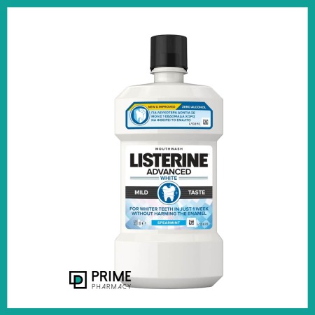 Listerine Advanced White Mild Taste, Στοματικό Διάλυμα 250ml