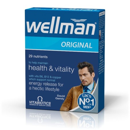 Vitabiotics Wellman Συμπλήρωμα Διατροφής Ειδικά Σχεδιασμένο για Άνδρες 30Tabs