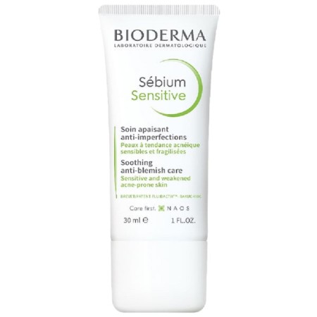Bioderma Sebium Sensitive Kρέμα για Δέρμα με Τάση Ακμής, για Εύθραυστη και Ευαίσθητη Επιδερμίδα, 30ml
