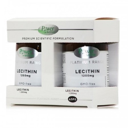 Power Of Nature Platinum Range Lecithin Συμπλήρωμα Διατροφής με Λεκιθίνη 1200mg 120 κάψουλες