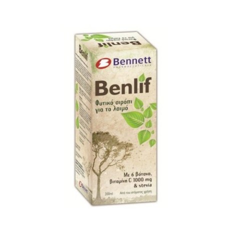 Bennett Benlif, Φυτικό Σιρόπι για το Λαιμό 200ml