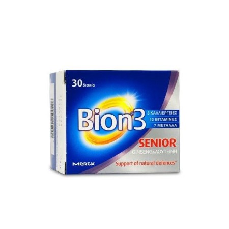 Merck Bion 3 Defence, Πολυβιταμίνη με Μέταλλα και Προβιοτικά 30 ταμπλέτες