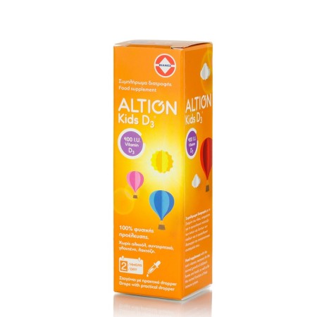 Altion Kids D3 Drops 400iu Συμπλήρωμα Διατροφής με Βιταμίνη D3 για Βρέφη και Παιδιά σε Υγρή Μορφή 20ml