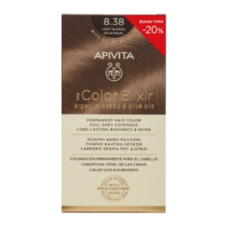 Apivita My Color Elixir N8.38 Ξανθό Ανοιχτό Μελί Περλέ Promo -20%