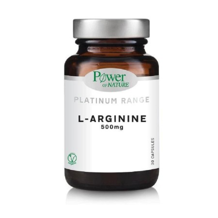 Power Of Nature Platinum Range L-Arginine 500mg 30 κάψουλες