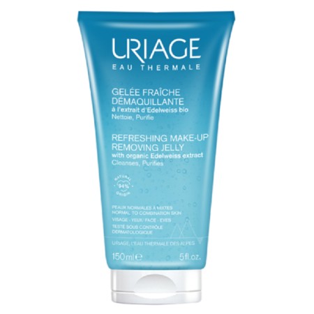 URIAGE Eau Thermale Refreshing Make Up Removing Jelly Τζελ Ντεμακιγιάζ Για Κανονικό & Μεικτό Δέρμα, 150ml