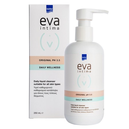 Intermed Eva Intima Wash Original pH 3.5, Απαλό Υγρό Καθαρισμού της Ευαίσθητης Περιοχής 250ml