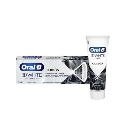 Oral-B 3D White Luxe Perfection Charcoal με Σκόνη Άνθρακα για Λεύκανση 75ml