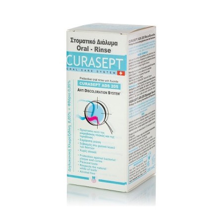 Curaprox Curasept Oral-Rinse ADS 205 Προστασία για Πλάκα & Τερηδόνα Διγλυκονική Χλωρεξιδίνη 0.05%+Φθόριο 0.05% 200ml