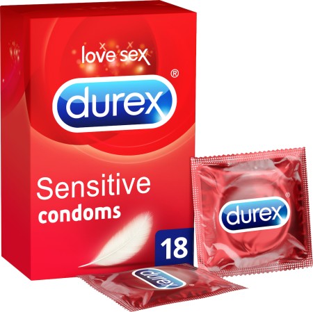 Durex - Sensitive Προφυλακτικά Λεπτά 18τμχ