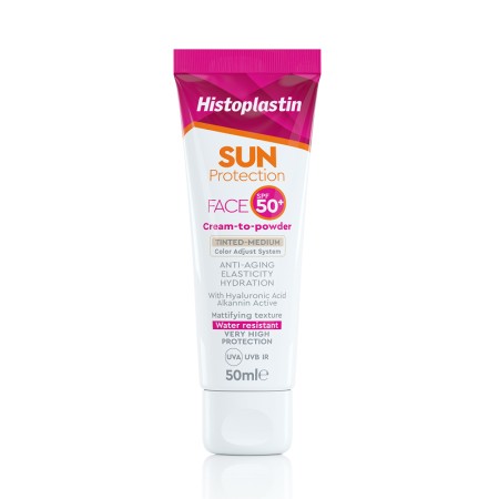 Heremco Histoplastin Sun Protection Tinted Face Cream to Powder SPF50+ 50ml - Αντηλιακή Κρέμα Προσώπου Υψηλής Προστασίας Με Χρώμα