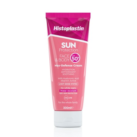 Heremco Histoplastin Sun Protection Max Defense Cream Face & Body SPF50+ 200ml - Αντηλιακή Κρέμα Για Πρόσωπο & Σώμα