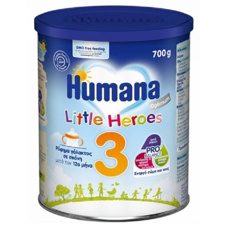 Humana Optimum 3, Ρόφημα Γάλακτος σε Σκόνη (μετά τον 12ο μήνα έως & τη Νηπιακή Ηλικία) 700GR