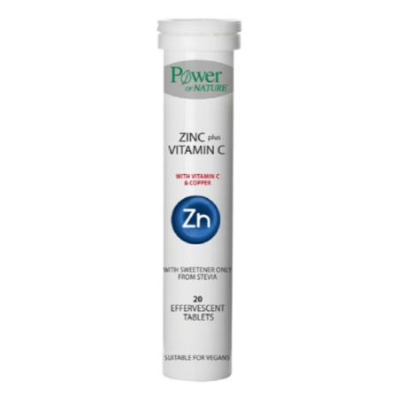 Power Health Vitamin Zinc+ Vitamin C Stevia 20 tabs Γεύση Λεμόνι