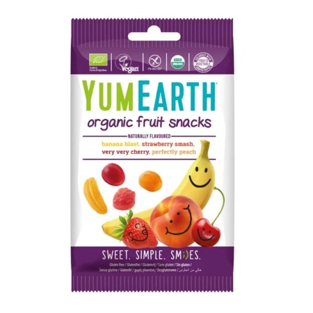 Yumearth Organic Fruit Snacks Βιολογικά Σνακ Φρούτων, 50gr