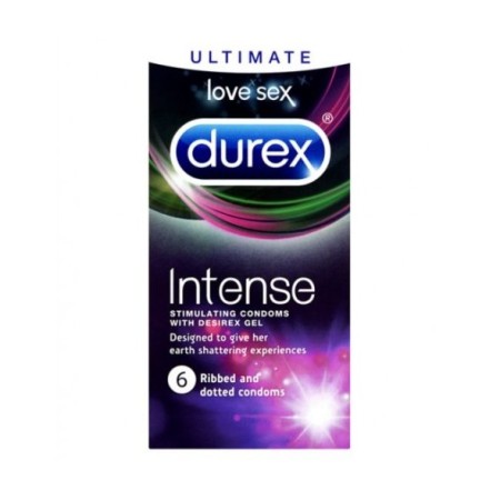Durex Intense Stimulating Condoms, Προφυλακτικά με Διεγερτική Υφή 6τμχ