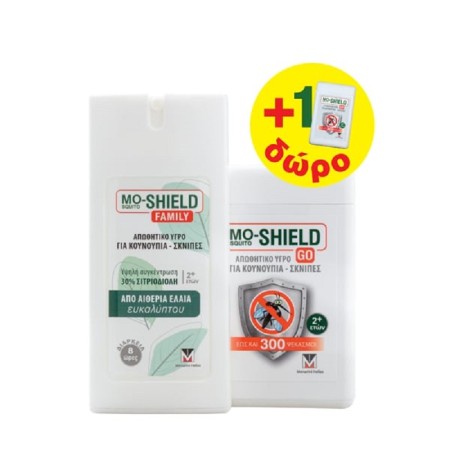 Menarini Mo-Shield Family Εντομοαπωθητικό Spray Κατάλληλο για Παιδιά 75ml & Mo-Shield Gold 17ml