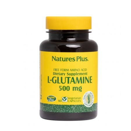 Natures Plus L-Glutamine 500mg 60 φυτικές κάψουλες