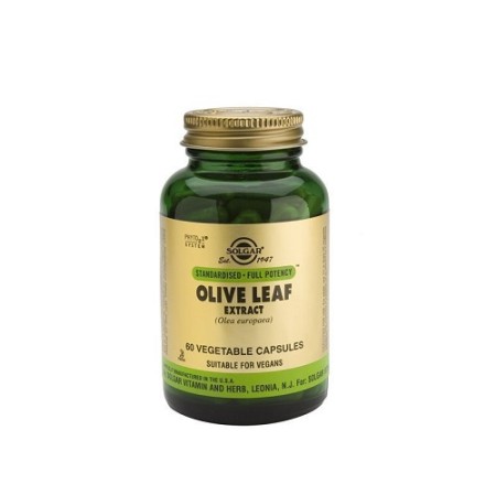 Solgar Olive Leaf Extract, Εκχύλισμα Φύλλων Ελιάς με Ισχυρές Αντιοξειδωτικές Ιδιότητες 60 φυτικές κάψουλες