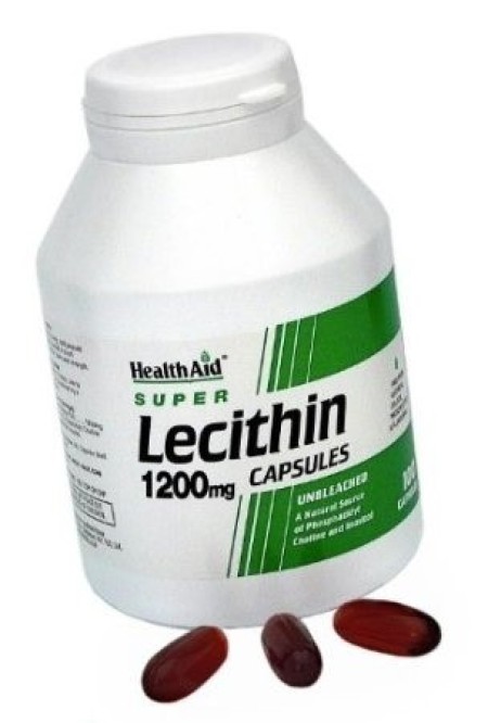 Health Aid Super Lecithin 1200mg, Συμπλήρωμα Διατροφής Φυσικής Λιποδιάλυσης 100tabs