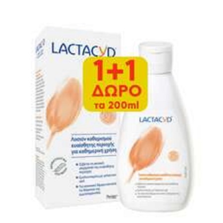 Lactacyd Classic Intimate Lotion, Απαλή Λοσιόν Καθαρισμού Ευαίσθητης Περιοχής 300ml+ΔΩΡΟ 200ml