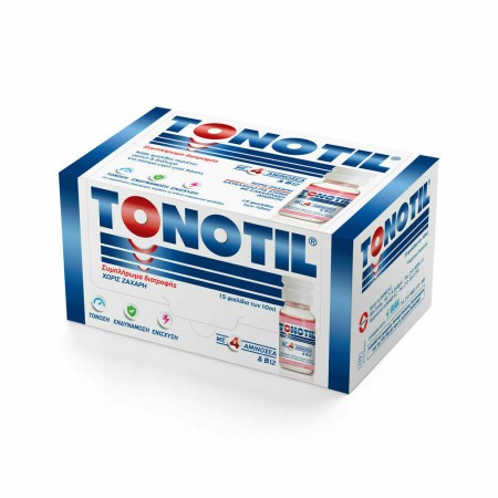 Tonotil (Νέα Συσκευασία) Συμπλήρωμα Διατροφής με 4 Αμινοξέα & B12 15 φιαλίδια x 10ml