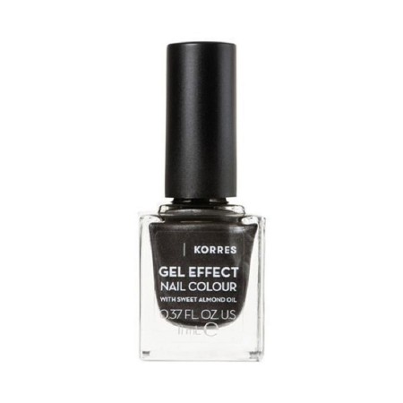 Korres Gel Effect Nail Colour with Sweet Almond Oil Βερνίκι Νυχιών No 96 Moonstone Grey 11ml