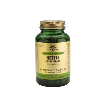 Solgar Nettle Leaf Extract, Συμπλήρωμα Διατροφής για Αποτοξίνωση του Οργανισμού 60 φυτικές κάψουλες