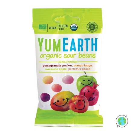 Yumearth Organic Sour Beans Βιολογικά Κουφετάκια Φρούτων, 50gr